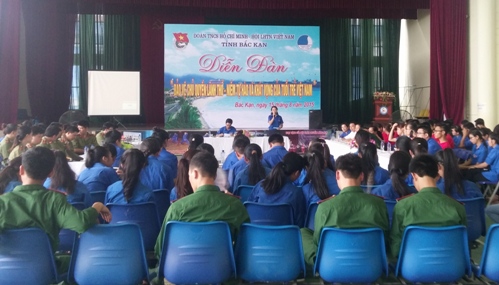 Toàn cảnh diễn đàn“Bảo vệ chủ quyền đất nước, niềm tự hào và khát vọng của tuổi trẻ Việt Nam”
